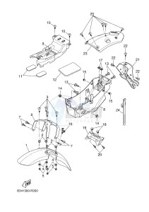 MTM690 XSR700 (B34A B34A B34A B34A B34A) drawing FENDER