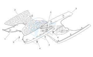 Scarabeo 100 (eng. Minarelli) drawing Central body II - Panel