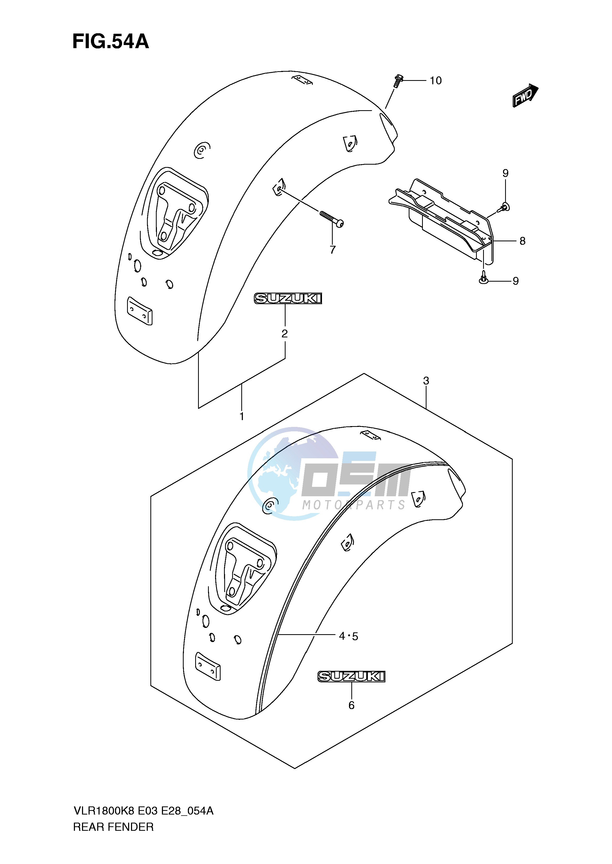 REAR FENDER (MODEL K9)