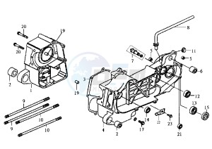 CINDERELLA - 100 cc drawing CRANKCASE