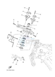 MT09 MT-09 900 MT-09 (B872) drawing STEERING