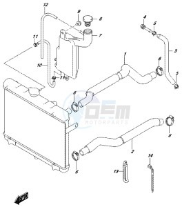 LT-A500XP drawing RADIATOR HOSE