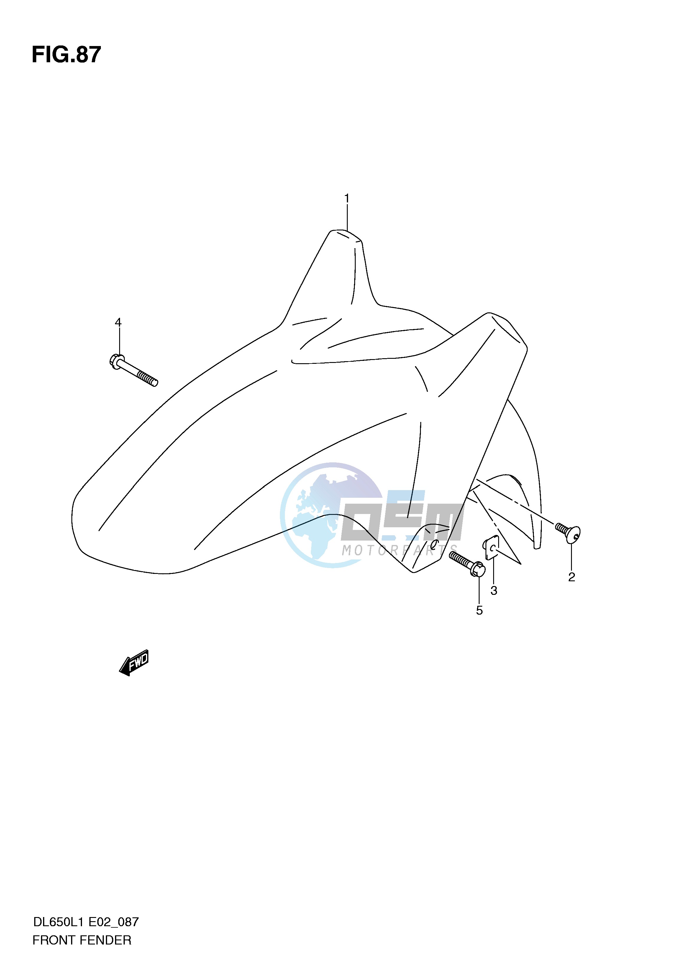 FRONT FENDER (DL650L1 E24)