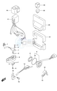 DF 225 drawing PTT Switch/Engine Control Unit