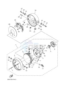 MTM850 MTM-850 XSR900 (B90L) drawing HEADLIGHT