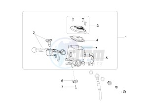 Audace 1400 1380 drawing Front master cilinder