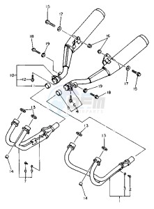 XJ S DIVERSION 600 drawing EXHAUST