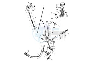 TDM 850 drawing REAR MASTER CYLINDER