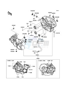 KVF650 4x4 KVF650-D1 EU GB drawing Crankcase