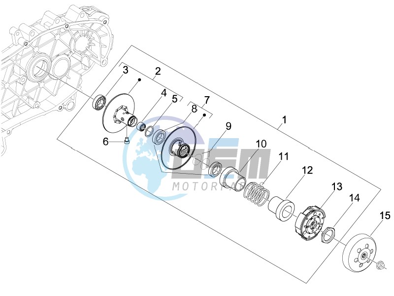 Driven pulley