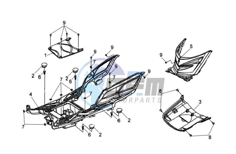 FOOTREST / FRAME COWLING