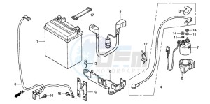 TRX450FM drawing BATTERY