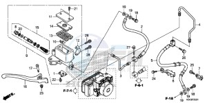 NSS300AD Forza E drawing FRONT BRAKE MASTER CYLINDER (NSS300A)