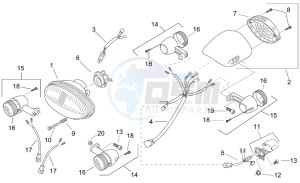 Scarabeo 100 (eng. Minarelli) drawing Lights