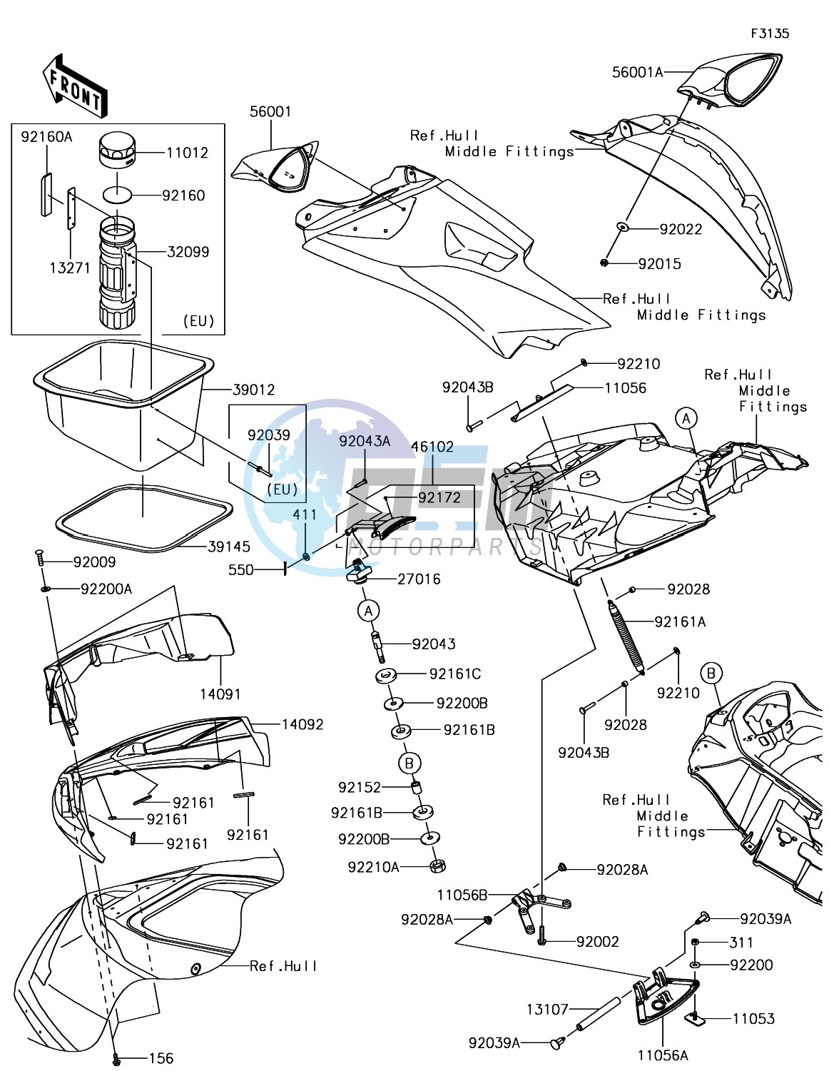 Hull Front Fittings