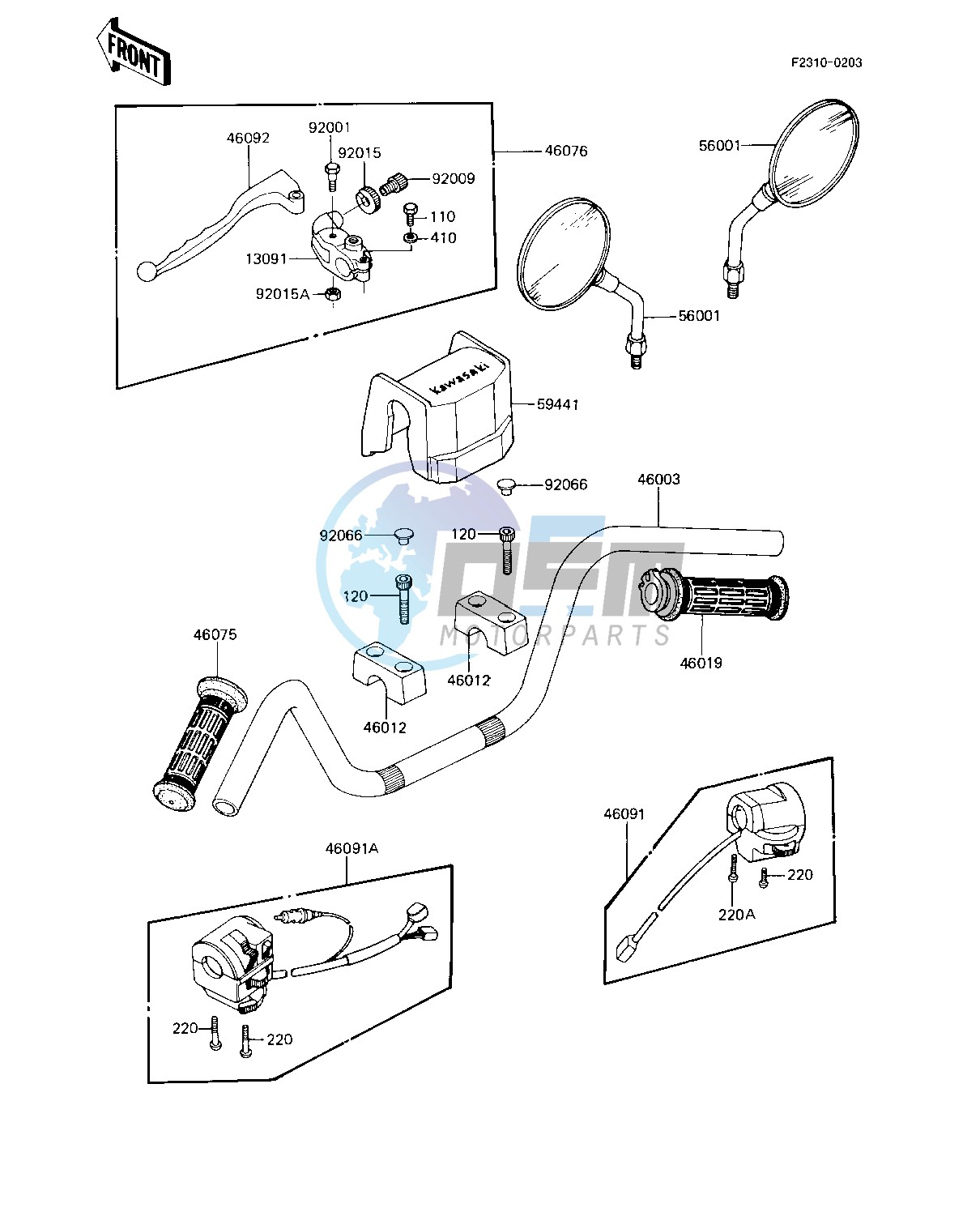 HANDLEBAR -- KZ1100-A3- -