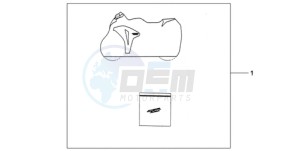 CBR1000RRA BR drawing INDOOR CYCLE COVER