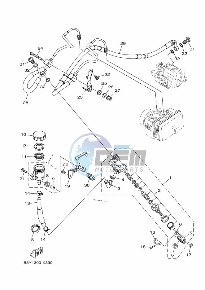 REAR MASTER CYLINDER