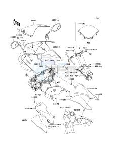 ZX 600 N [NINJA ZX-6RR] (6F) N6F drawing COWLING