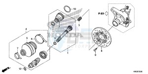 TRX500FA5H TRX500FA ED drawing PROPELLER SHAFT