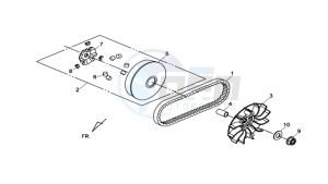 HD 2 125 drawing CLUTCH / V BELT