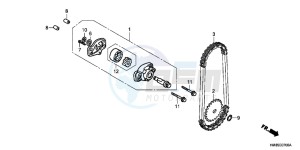 TRX250TEB drawing OIL PUMP