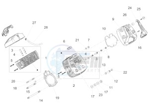 V7 II Stone ABS 750 USA-CND drawing Cylinder head