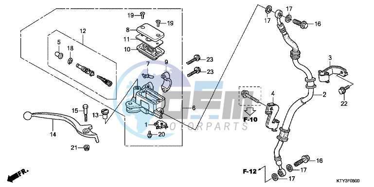 FRONT BRAKE MASTER CYLINDER