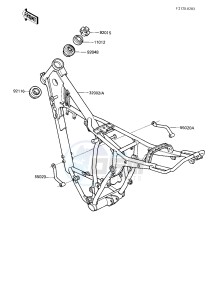 KDX 200 A [KDX200] (A1-A3) [KDX200] drawing FRAME