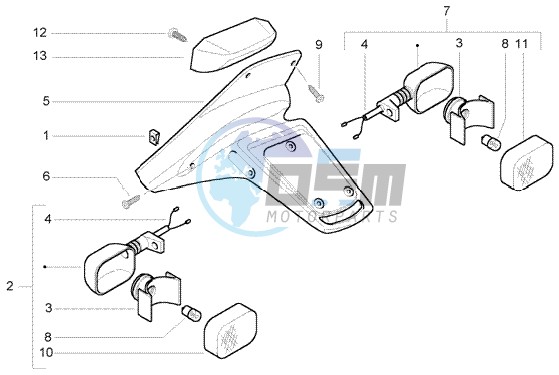 Rear tail lamp