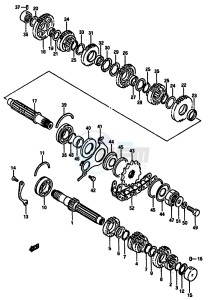 GSX-R750 (F-G-H) drawing TRANSMISSION