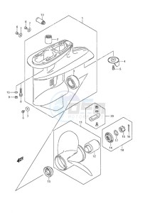 DF 60A drawing Gear Case