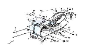 MAXSYM 600 I ABS EXECUTIVE EURO4 L7 drawing CRANKCASE LEFT