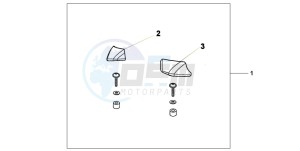 XL1000V drawing PILLION ARM REST SET