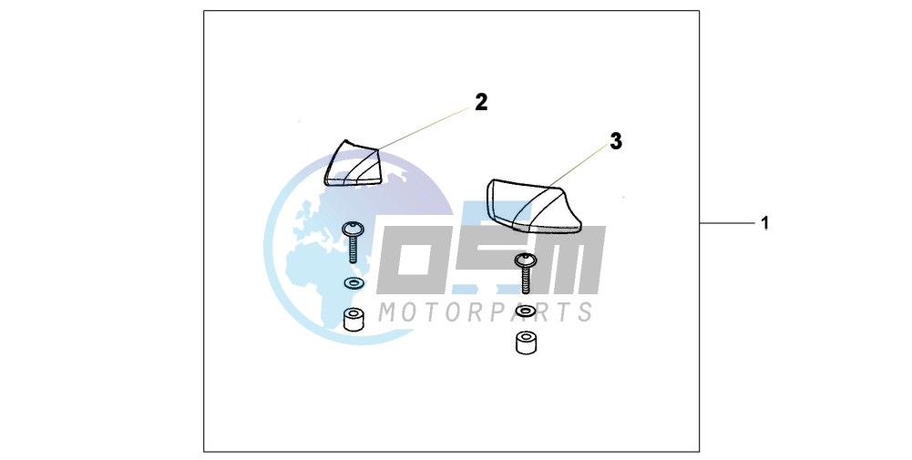 PILLION ARM REST SET