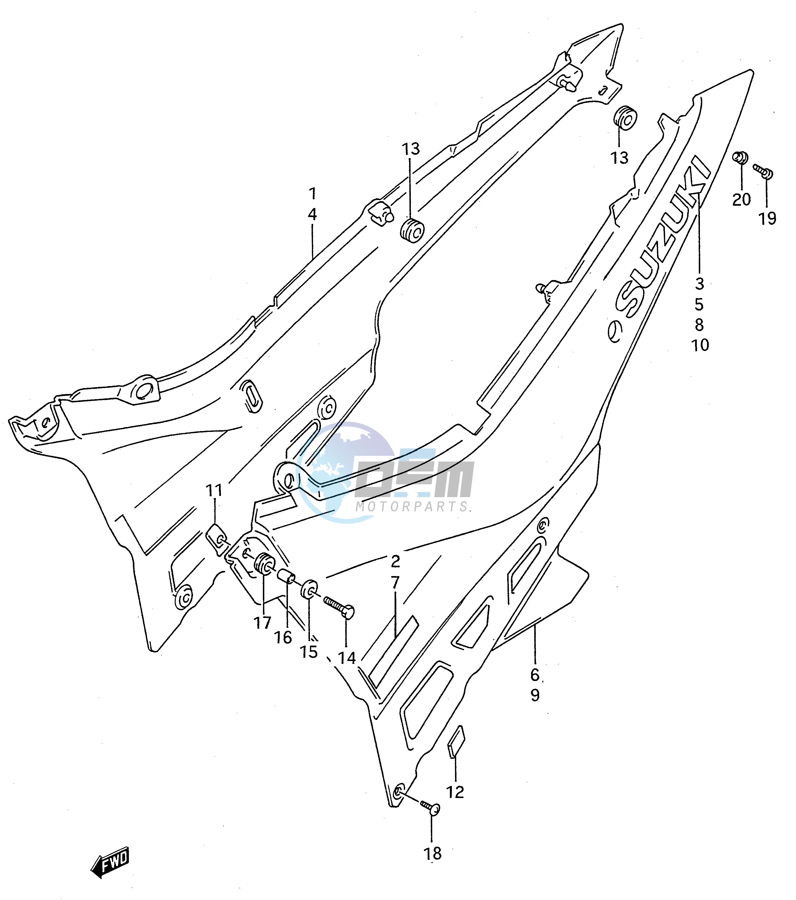 FRAME COVER (MODEL L M)