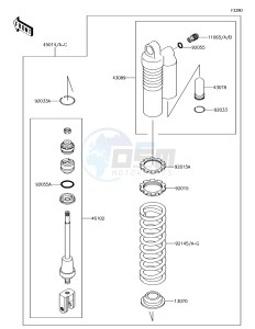 KX85 KX85CJF EU drawing Shock Absorber(s)