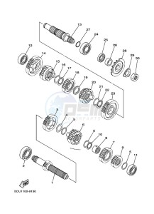 YZ250 (BCR9) drawing TRANSMISSION