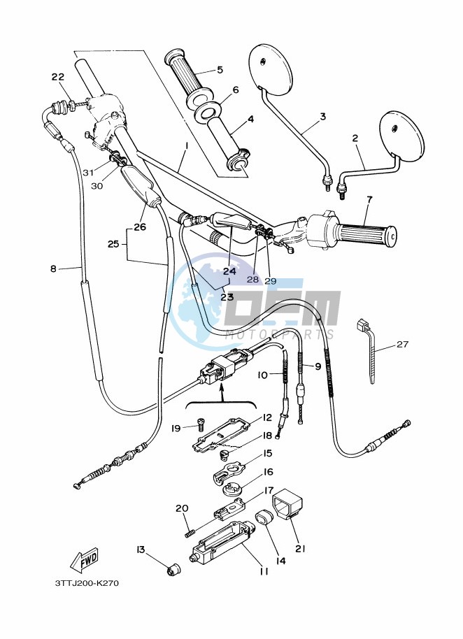 STEERING HANDLE & CABLE