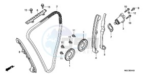 CB1100AD CB1100 ABS UK - (E) drawing CAM CHAIN/ TENSIONER