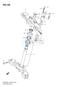 GSX650F (E3-E28) Katana drawing STEERING STEM (GSX650FAL1 E28)