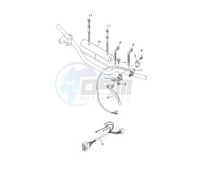 YZ 85 drawing HANDLE SWITCH AND LEVER