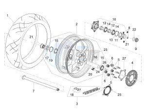 TUONO 1100 V4 RR E4 ABS (NAFTA) drawing Rear wheel