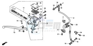 FES250 FORESIGHT drawing FR. BRAKE MASTER CYLINDER