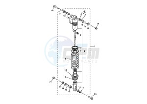 YZ F 450 drawing REAR SHOCK ABSORBER