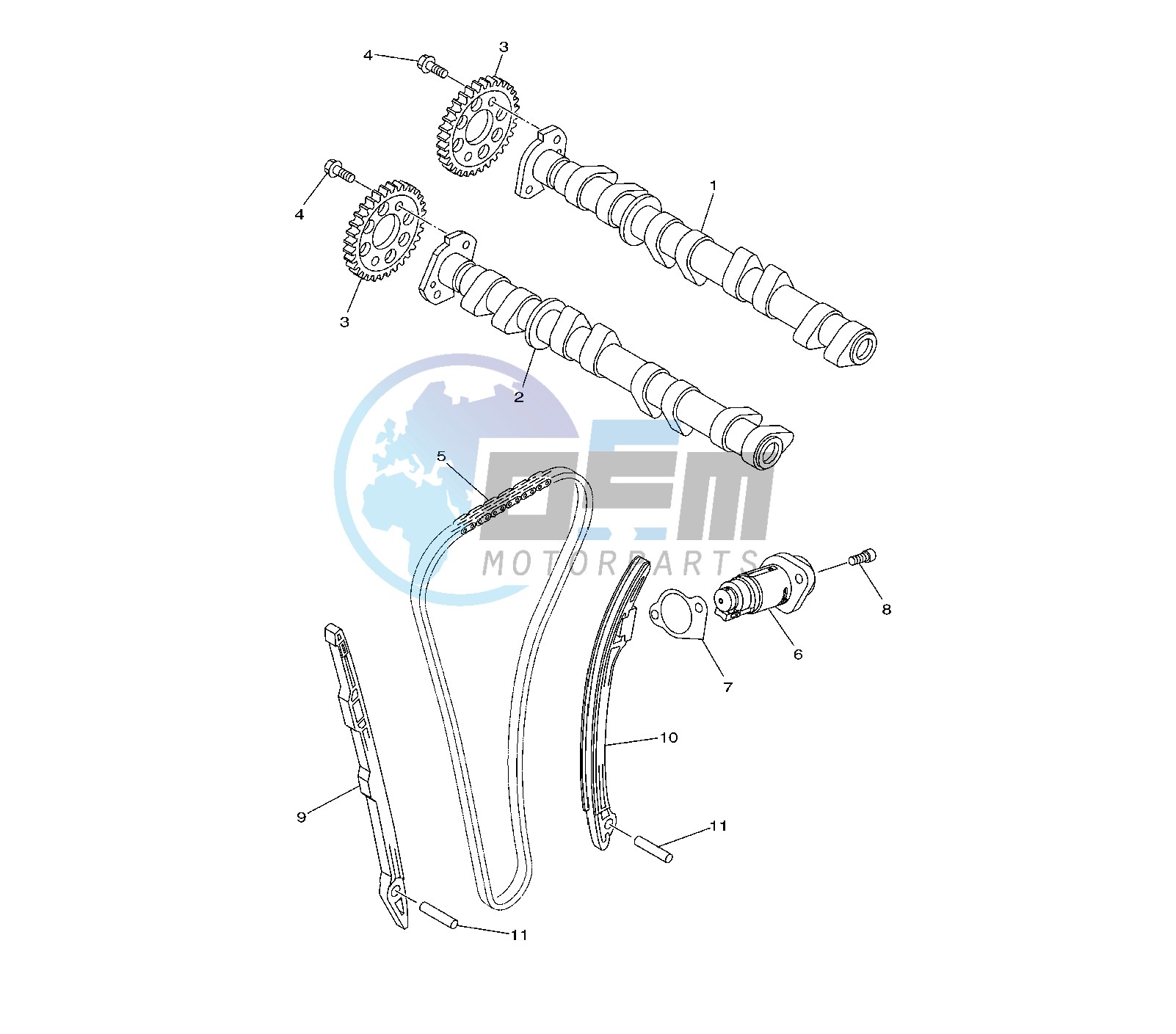 CAMSHAFT AND TIMING CHAIN