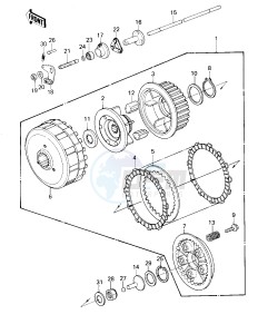 KZ 1300 A (A1-A3) drawing CLUTCH