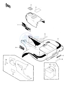 KLT 250 A [KLT250] (A1) [KLT250] drawing LABELS -- LIME GREEN MODEL- - -- 82 A1- -