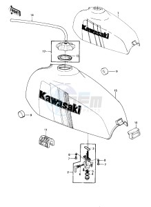 KE 175 D [KE175] (D2-D3) [KE175] drawing FUEL TANK -- 80-81 KE175-D2_D3- -