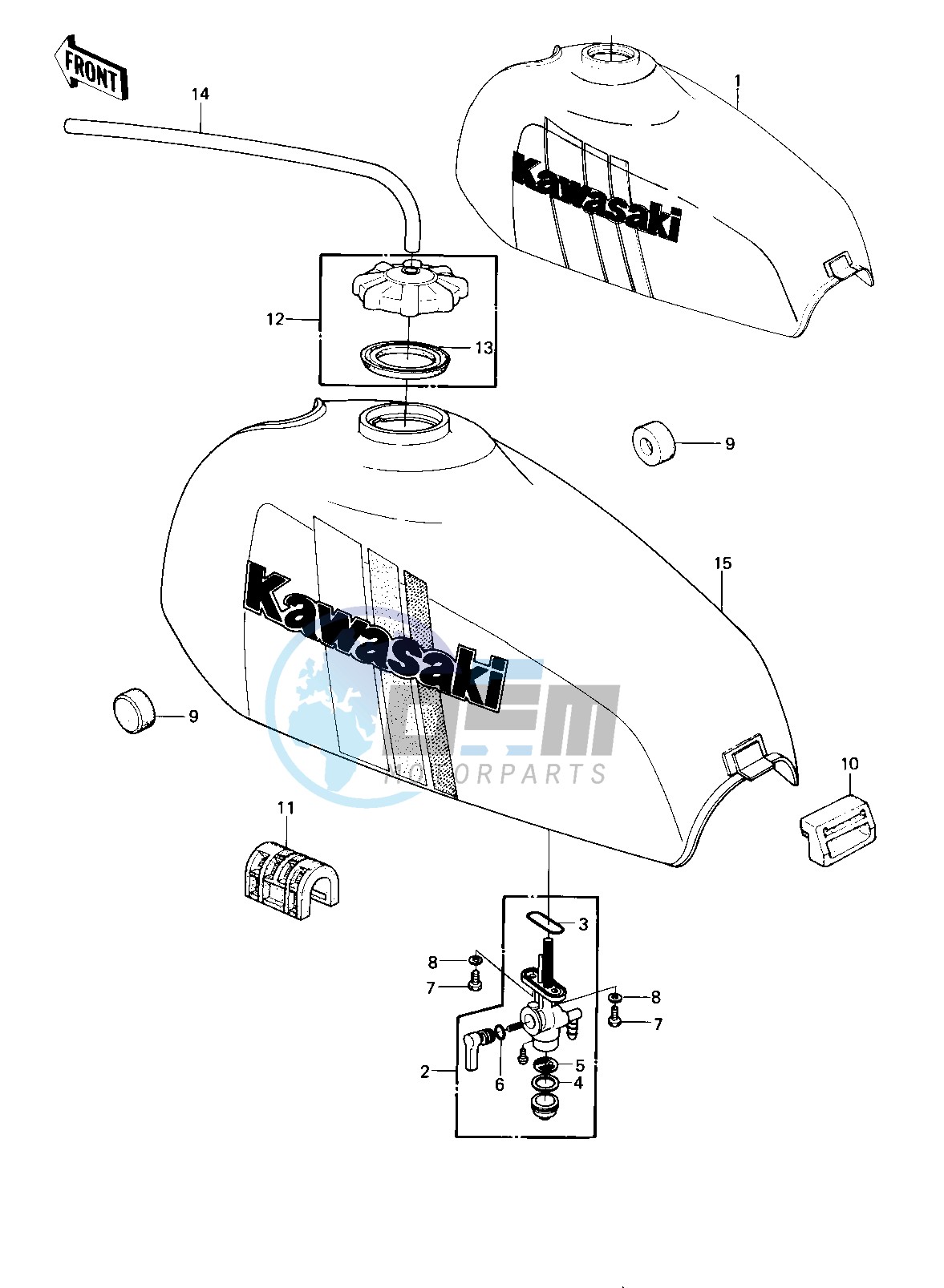 FUEL TANK -- 80-81 KE175-D2_D3- -